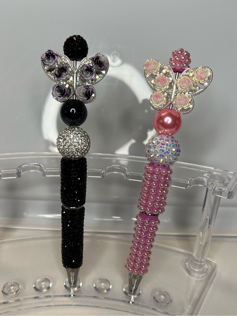 Set of two handmade Butterfly Pens